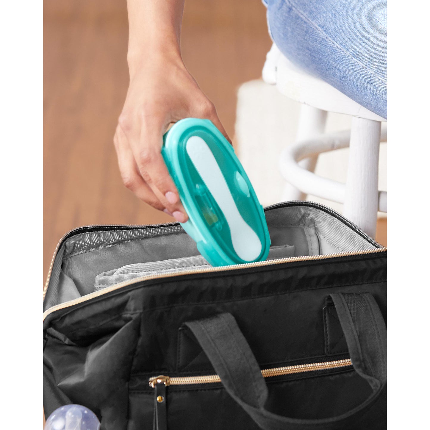 Easy-Serve Travel Bowl & Spoon- Teal