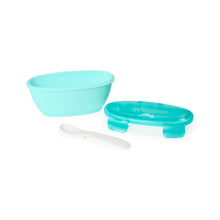 Load image into Gallery viewer, Easy-Serve Travel Bowl &amp; Spoon- Teal
