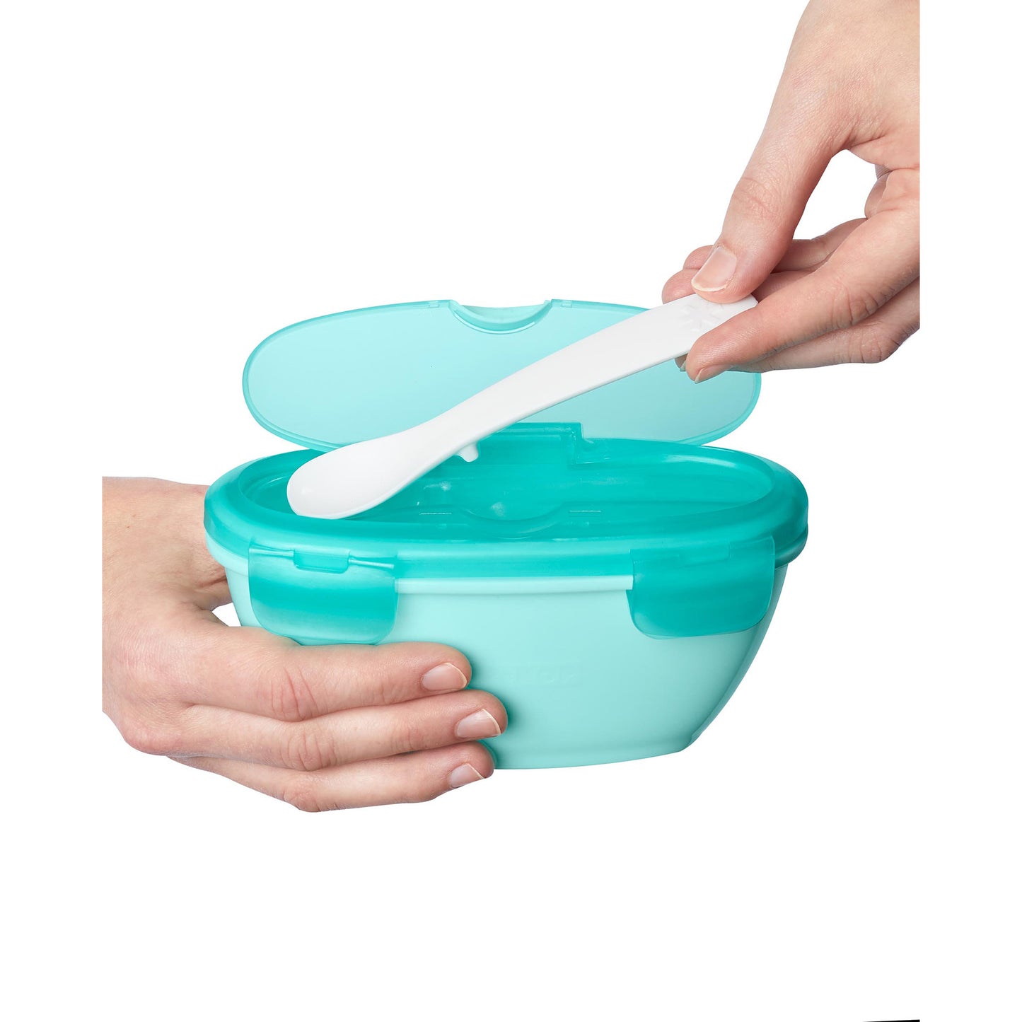 Easy-Serve Travel Bowl & Spoon- Teal