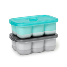 Load image into Gallery viewer, Easy-Fill Freezer Trays-Grey/Teal
