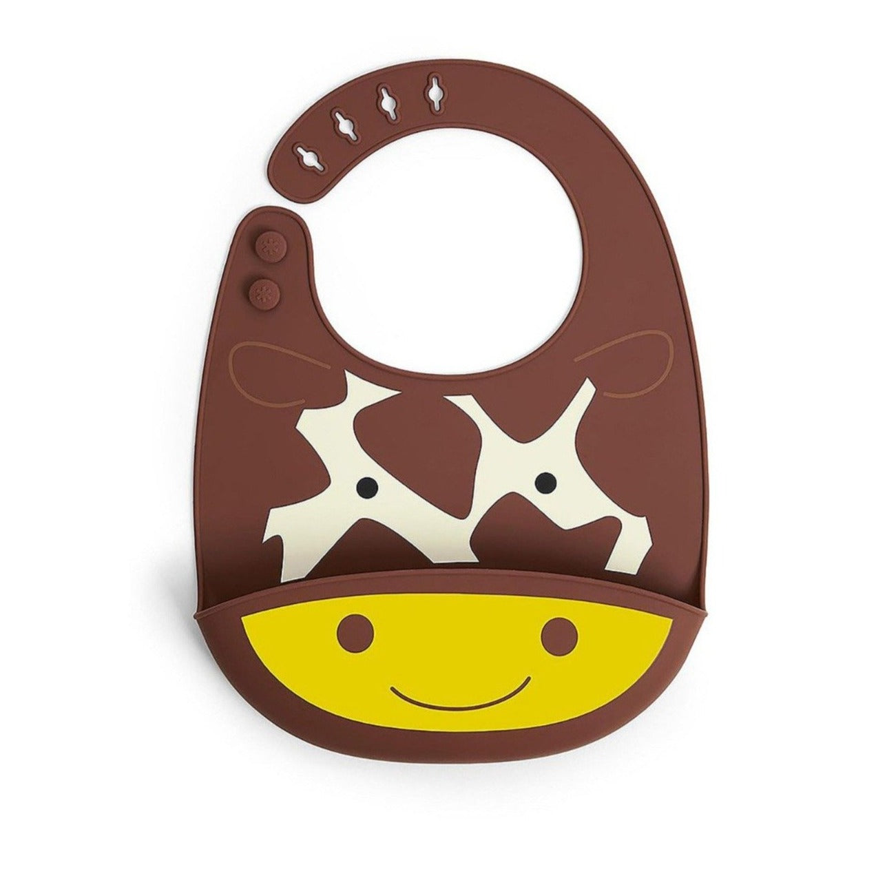 Zoo Fold & Go Silicone Bib - Giraffe