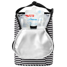 Load image into Gallery viewer, Grab &amp; Go Double Bottle Bag - Black &amp; White
