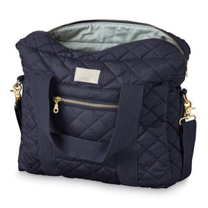 Quilted Changing Bag - Navy