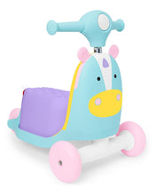 Load image into Gallery viewer, Zoo 3-in-1 Ride On Toy - Unicorn

