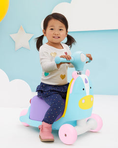 Zoo 3-in-1 Ride On Toy - Unicorn