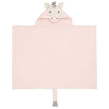 Load image into Gallery viewer, Pink Unicorn Hooded Baby Bath Wrap
