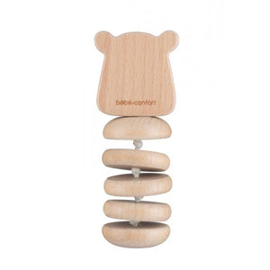 Wooden Hippo Baby Rattle