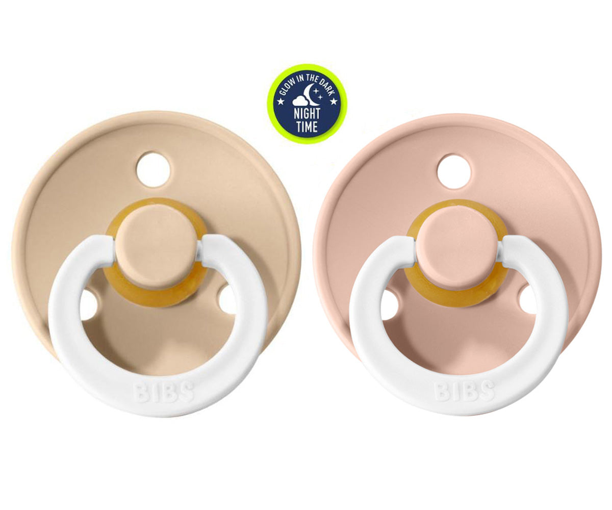 BIBS Colour Pacifier - Size 2 - Blush Night / Vanilla Night