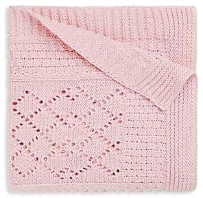 Pink Seed Knit Cotton Baby Blanket