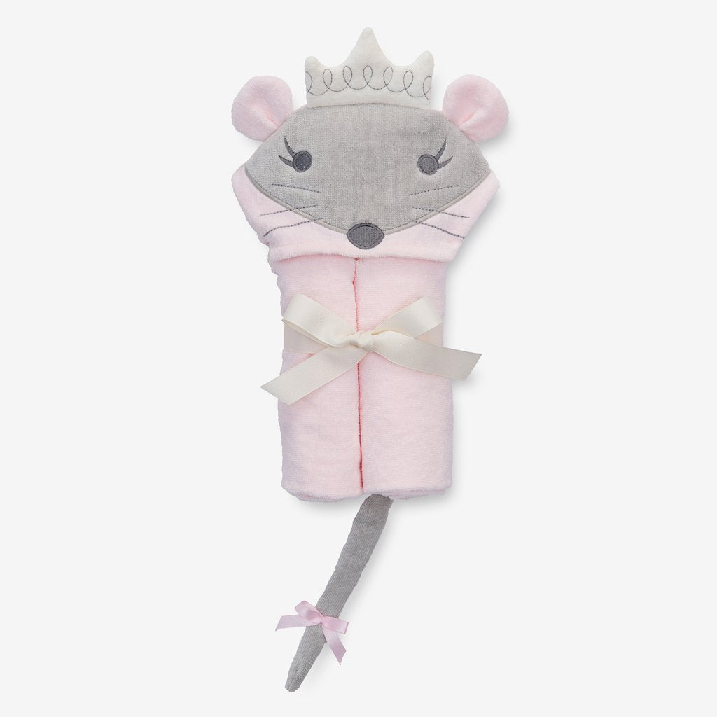 Princess Mousie Hooded Baby Bath Wrap