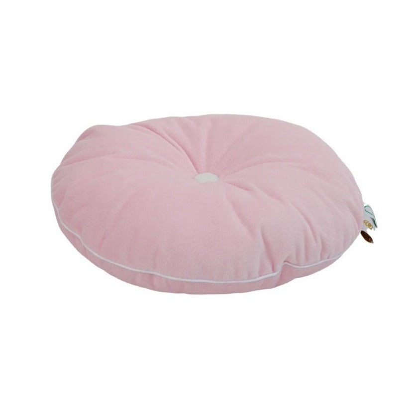 Wigiwama Baby Pink Button Cushion