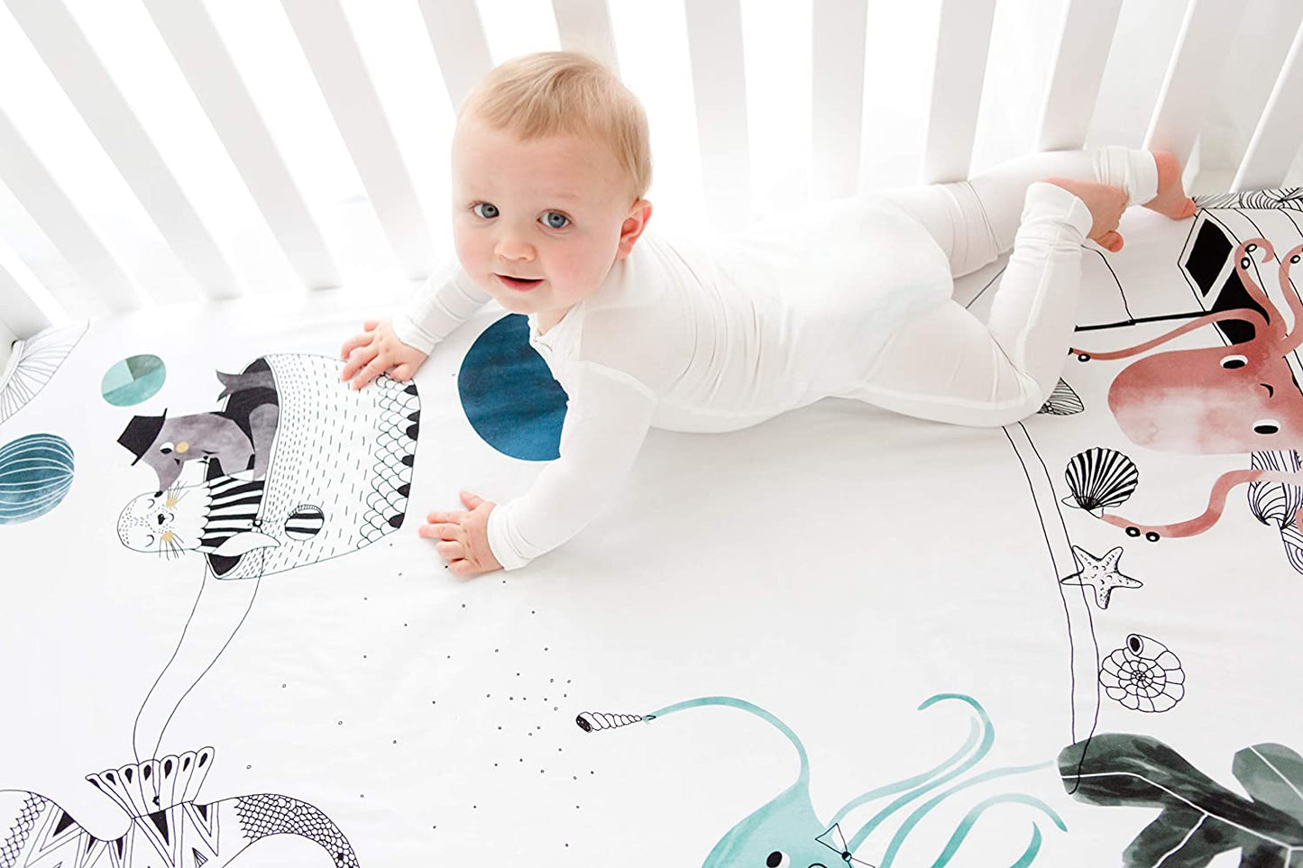 Underwater Love - Cot Fitted Sheet