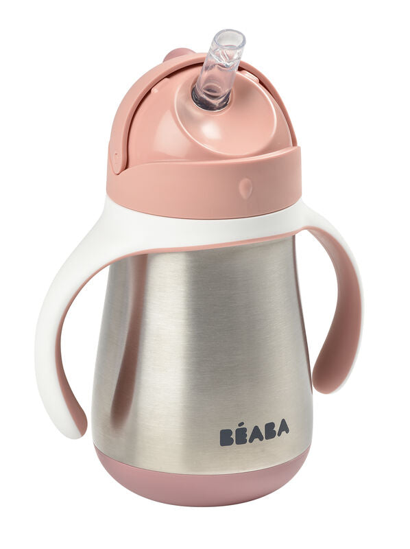 Stainless Steel Straw Cup - Pink