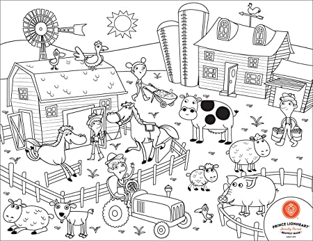 Color & Draw Placemat - Farm