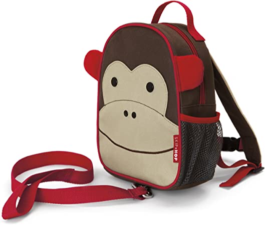 Mini Backpack With Safety Harness - Monkey