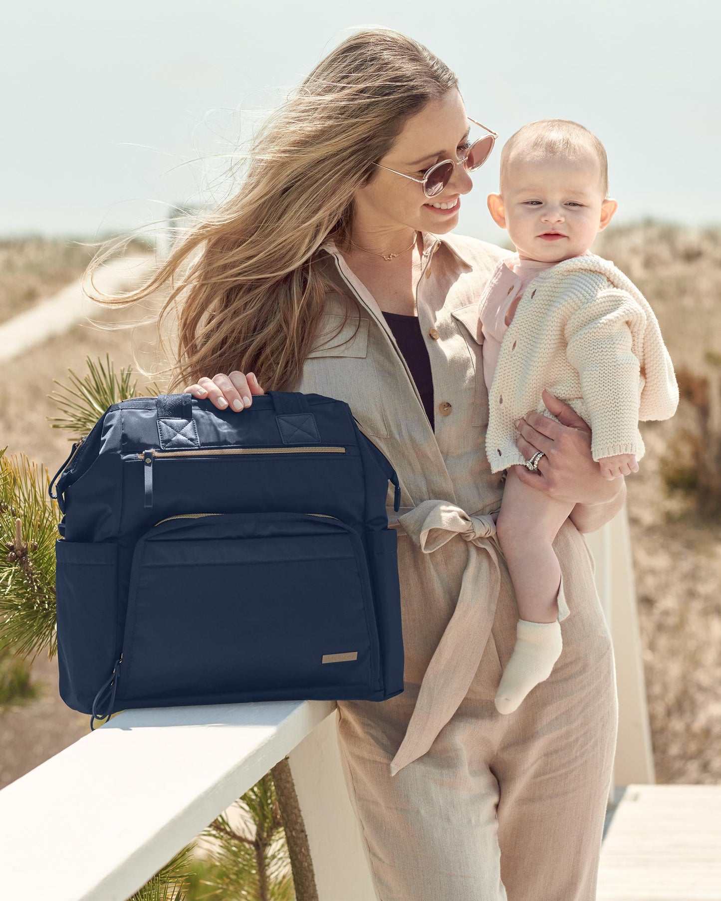 Mainframe Wide Open Diaper Backpack - Navy