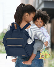Load image into Gallery viewer, Mainframe Wide Open Diaper Backpack - Navy
