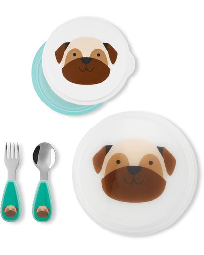 ZOO Table Ready Mealtime Set - Pug