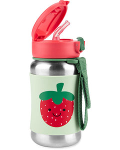 Spark Style Stainless Steel Straw Bottle - Strawberry