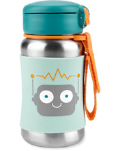 Load image into Gallery viewer, Spark Style Stainless Steel Straw Bottle - Robot

