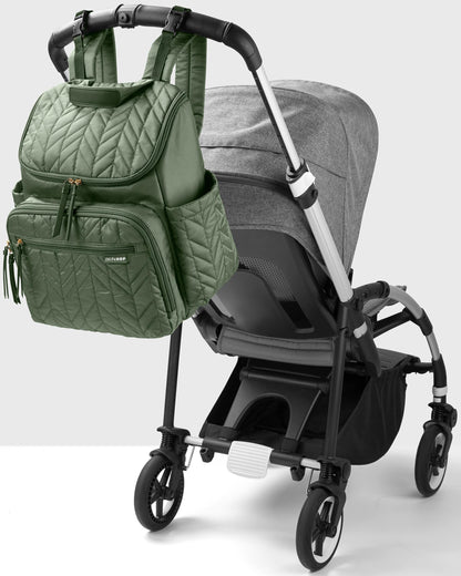 Forma Backpack Diaper Bag - Sage