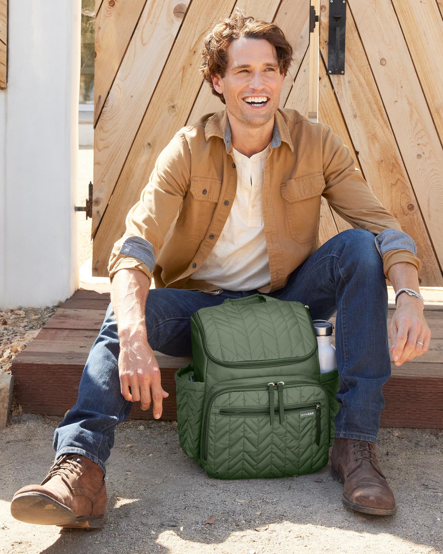 Forma Backpack Diaper Bag - Sage