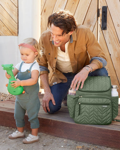 Forma Backpack Diaper Bag - Sage