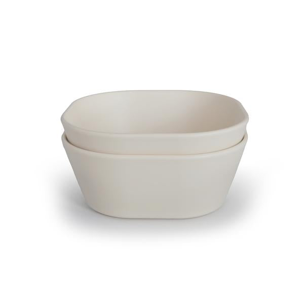 Square Dinnerware Bowl - Set of 2 - Ivory