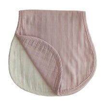 Load image into Gallery viewer, Muslin Burp Cloth Organic Cotton 2-Pack (Blush/Fog)
