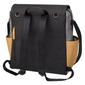 Boxy Backpack - Graphite/Camel