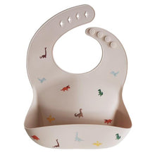 Load image into Gallery viewer, Silicone Baby Bib - Dinosaurs

