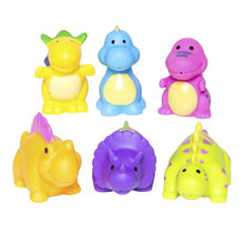 Load image into Gallery viewer, Dinosaur Party Squirtie Baby Bath Toys

