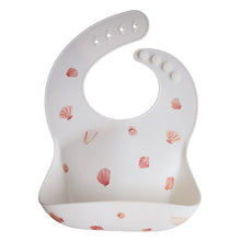 Load image into Gallery viewer, Silicone Baby Bib - Light Shell
