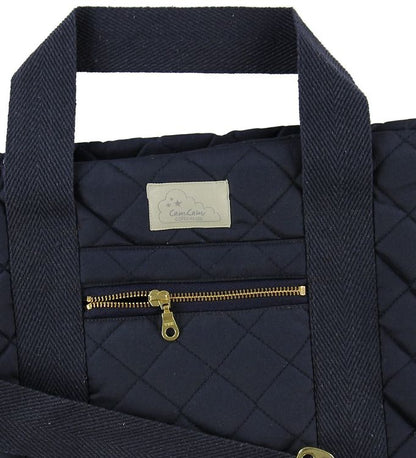 Quilted Changing Bag - Navy