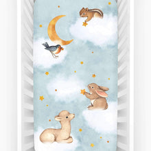 Load image into Gallery viewer, Goodnight Wonderland - Crib Fitted Sheet
