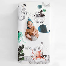 Load image into Gallery viewer, Underwater Love - Cot Fitted Sheet
