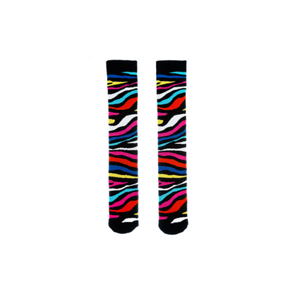 Rainbow Zebra Junior Welly Socks