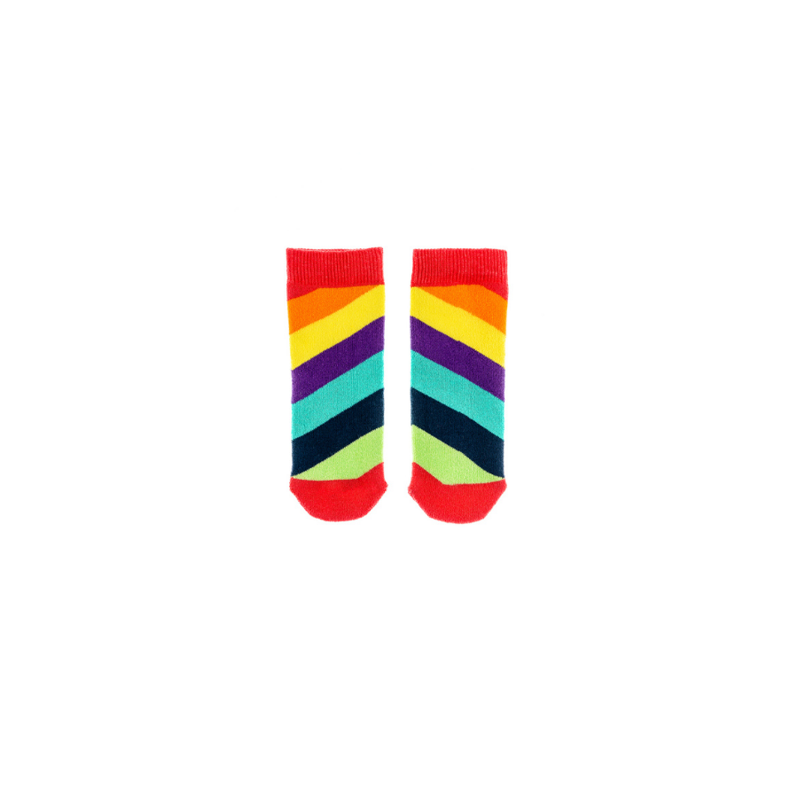 Diagonal Rainbow Tot Welly Socks