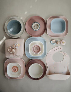 Square Dinnerware Bowl - Set of 2 - Blush