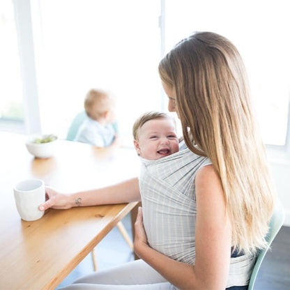 Aura Baby Wrap - Grey Stripes