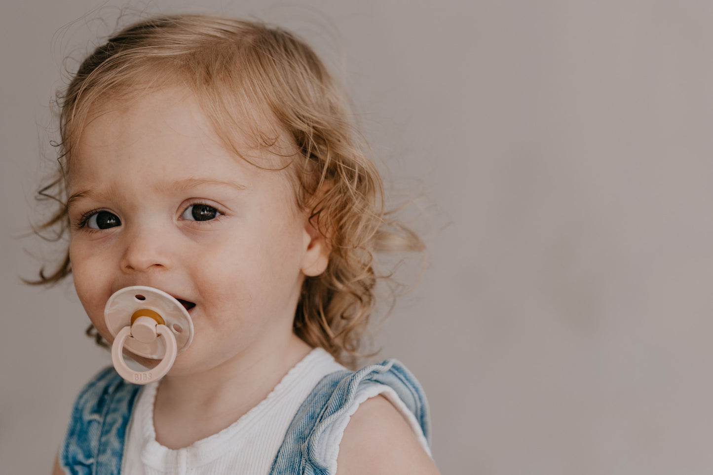 BIBS Colour Pacifier - Size 1 - Tie Dye Blush Ivory / Blush Ivory