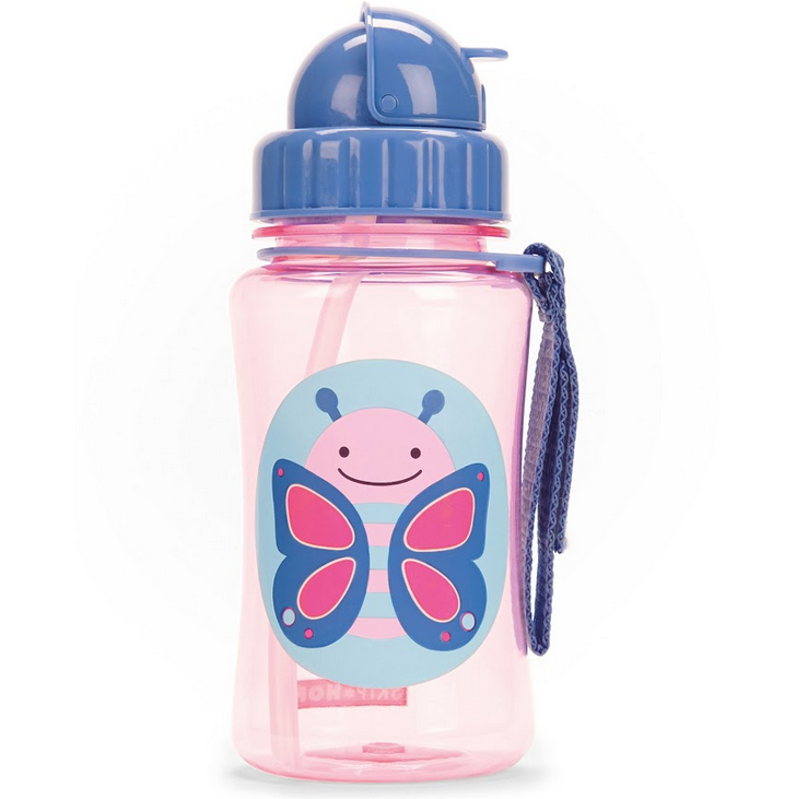 Zoo Straw Bottle Butterfly