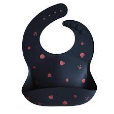 Silicone Baby Bib - Shell Smoke