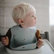 Load image into Gallery viewer, Silicone Baby Bib - Retro Cars
