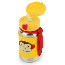 Load image into Gallery viewer, Zoo Stainless Steel Straw Bottle - Monkey
