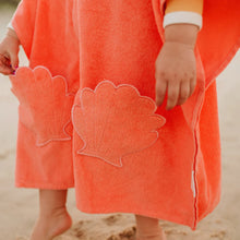 Load image into Gallery viewer, Beach Hooded Towel Ocean Treasure Neon Rose
