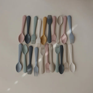 Fork and Spoon Set - Soft Lilac