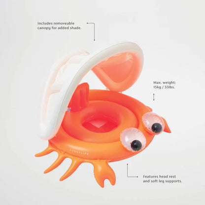 Baby Float Sonny the Sea Creature Neon Orange