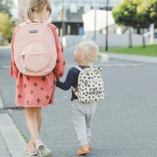 Kids School Backpack ABC - Pink Copper