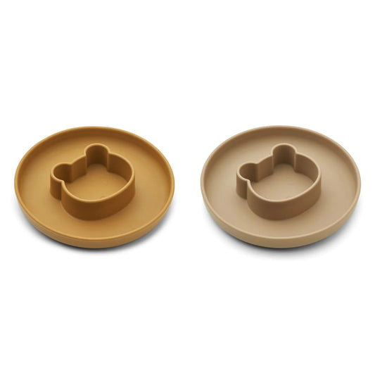 Gordon plate (2-pack) - Mr Bear Golden Caramel / Oat Mix